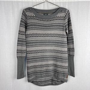 ⭐️ Roots Canada Sweater Fair Isle Cotton Pullover Nordic Winter Granola Girl
